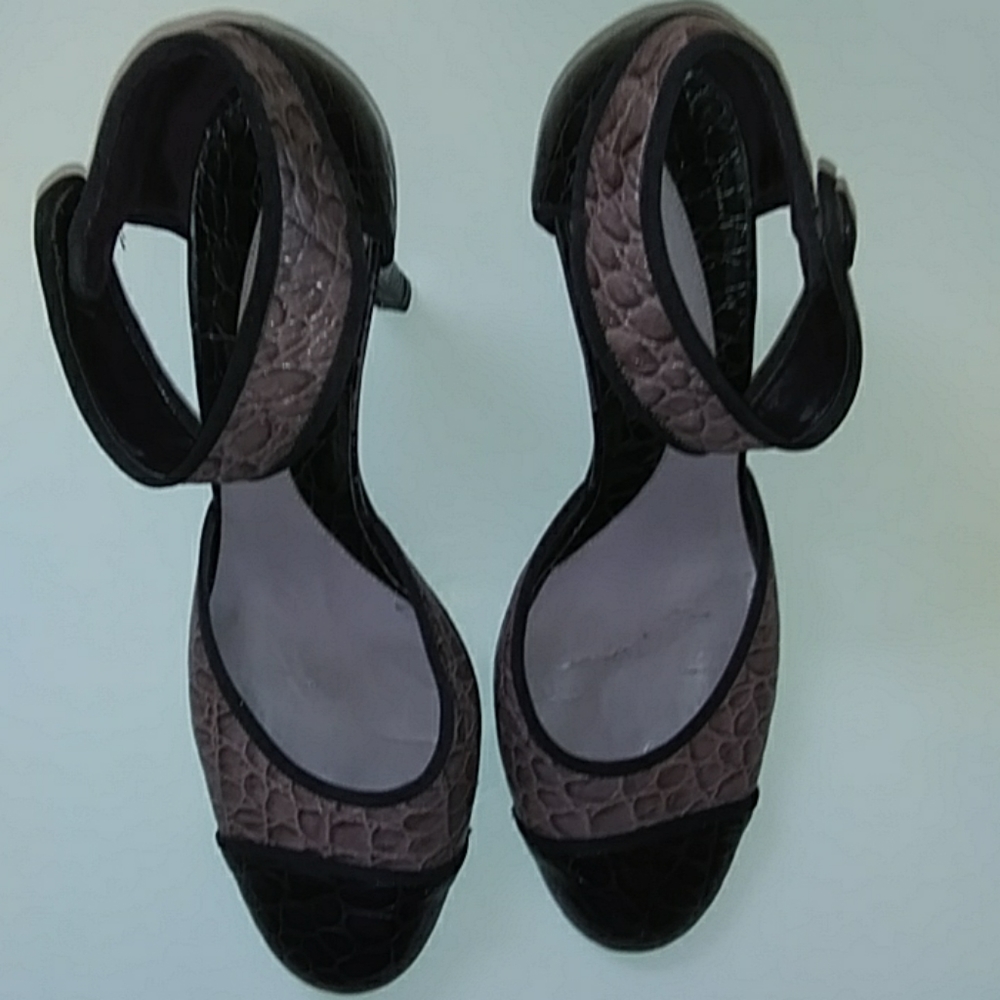 Gianni bini heels purple leather upper